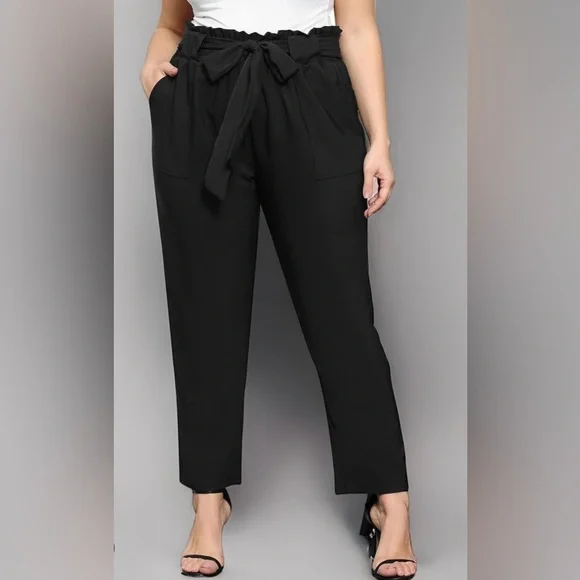 Lane Bryant Satin Paperbag Waist Pants NWOT, 18 - Picture 1 of 6